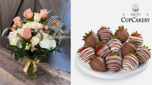 Need a last-minute Valentine's Day gift? Stop by S&J's CupCakery for Grab 'n Go Chocolate-Covered Strawberries and Roses—no pre-order needed! 🍓🌹 #ValentinesDay #LastMinuteGifts #SJCupCakery